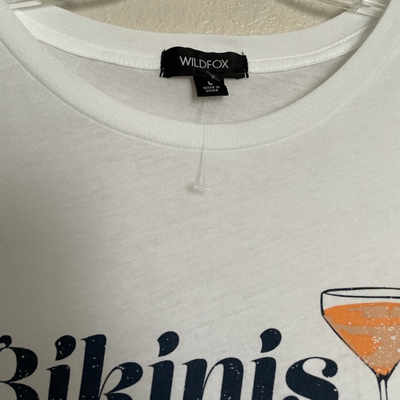 Wildfox Bikinis & Bellinis Graphic Tee NEW - Picture 5 of 9
